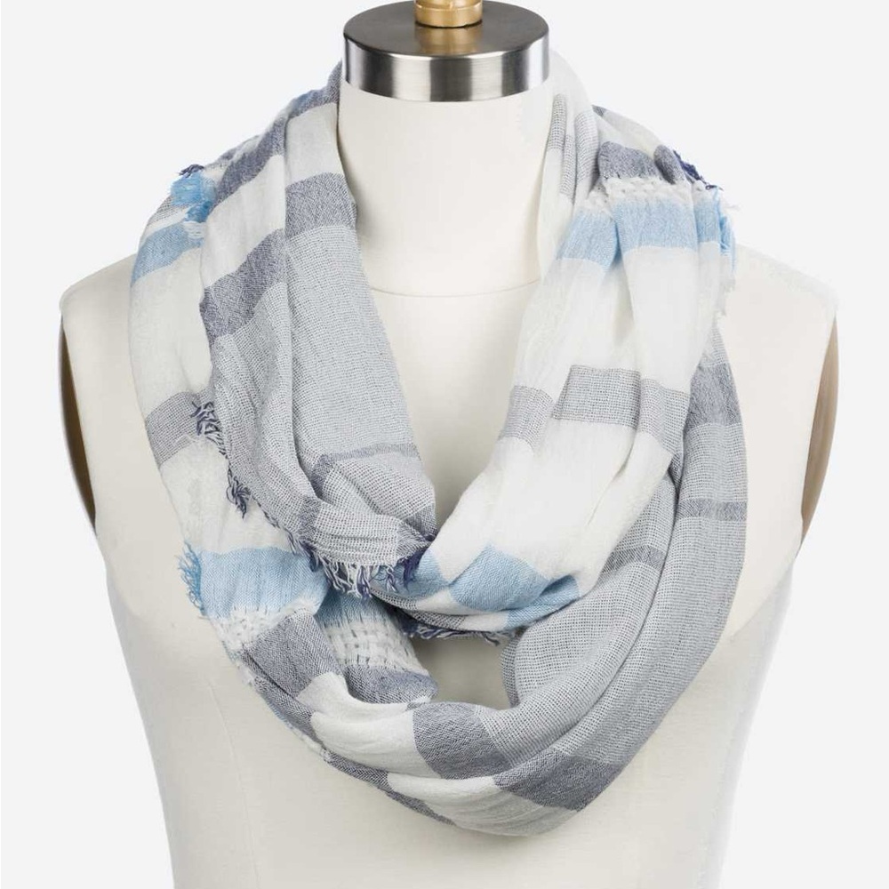 Girly Mallory Stripe Infinity Scarf